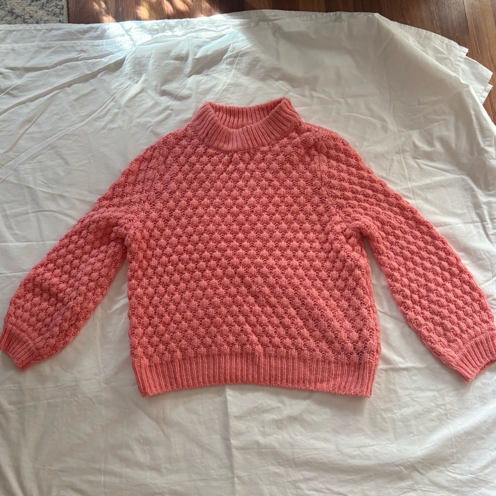 H&M Coral Textured Women's Sweater